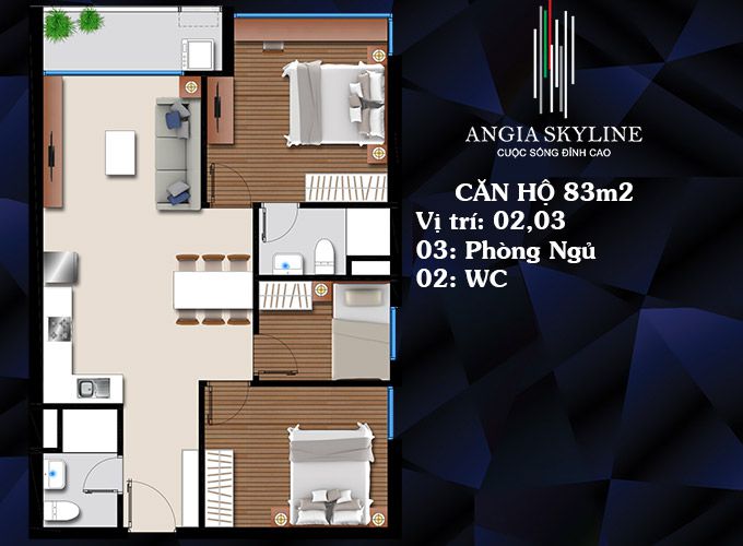 Thiết kế căn hộ 02,03