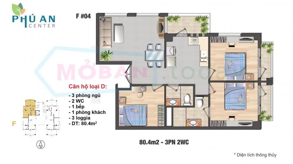 Thiết kế căn hộ 01, 04