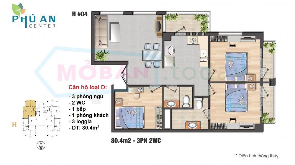 Thiết kế căn hộ 01, 04