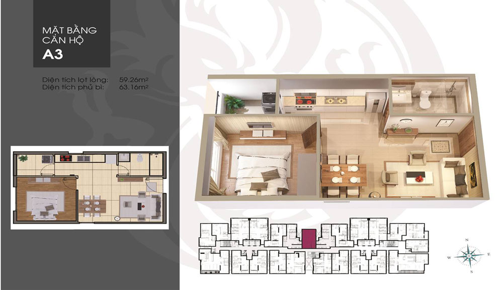 Thiết kế căn hộ A3