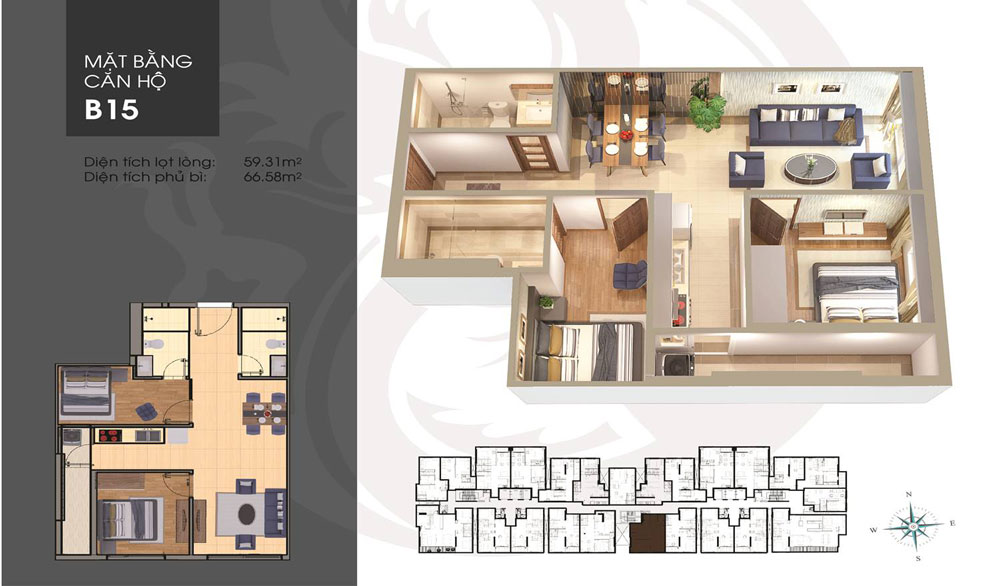 Thiết kế căn hộ B15