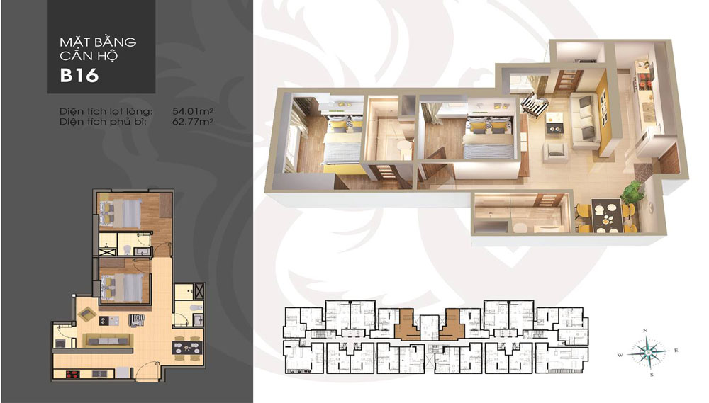 Thiết kế căn hộ B16