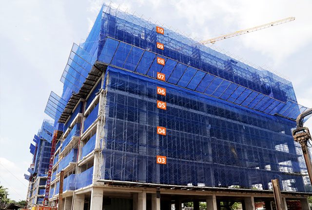 Thi công cốp pha sàn tầng 10 – Block Northern