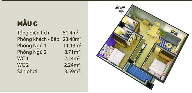 Thiết kế căn hộ C