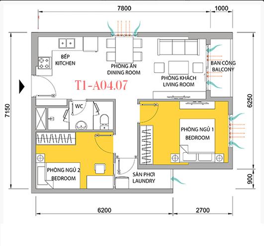 Thiết kế căn hộ 07A