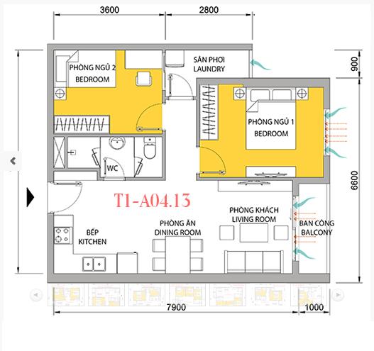 Thiết kế căn hộ 13A