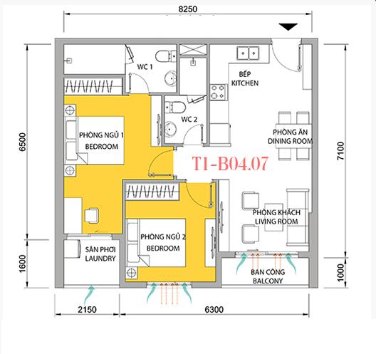 Thiết kế căn hộ 07B