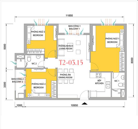 Thiết kế căn hộ 15