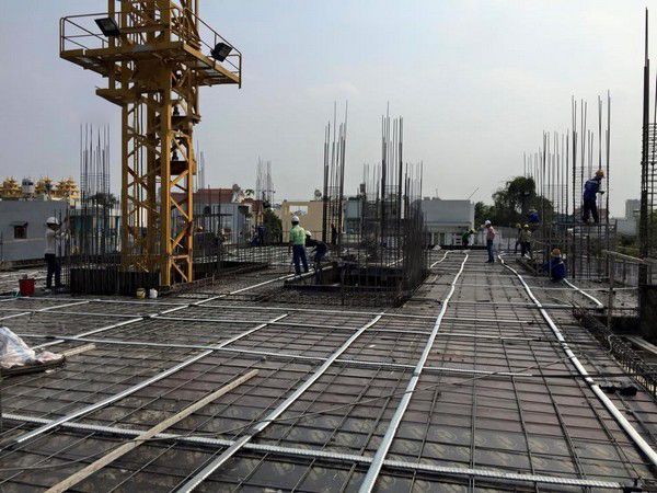 Dự án đang thi công đến tầng 4