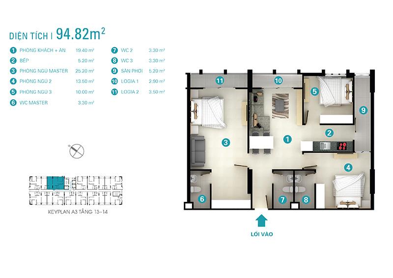 Thiết kế căn hộ A3