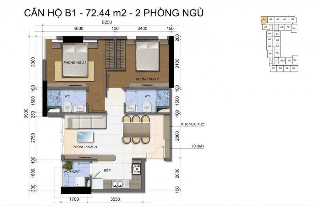 Thiết kế căn hộ B1