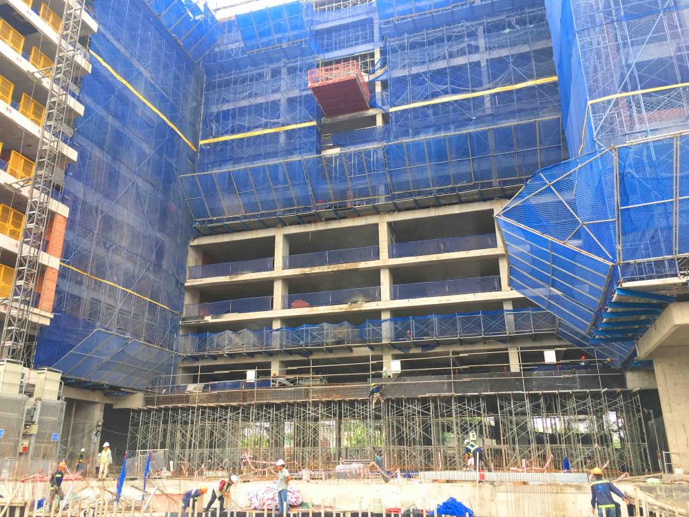 Dự án đang thi công phần thô