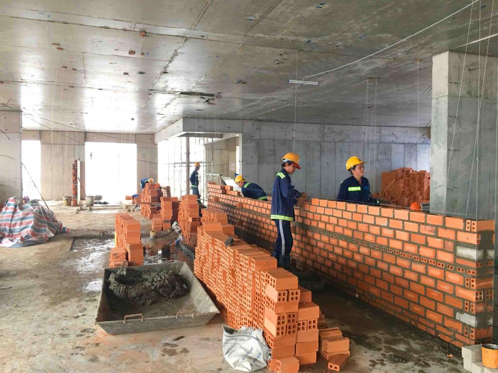 Dự án đang thi công phần thô