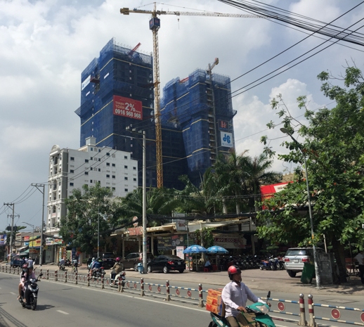 Dự án đã tiến hành cất nóc