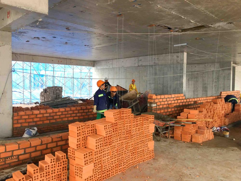 Dự án đang thi công phần thô