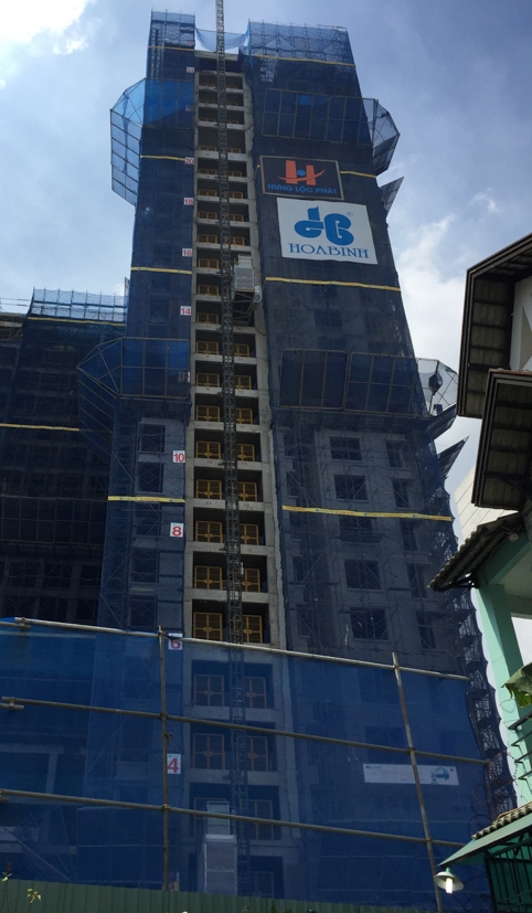 Dự án đã tiến hành cất nóc