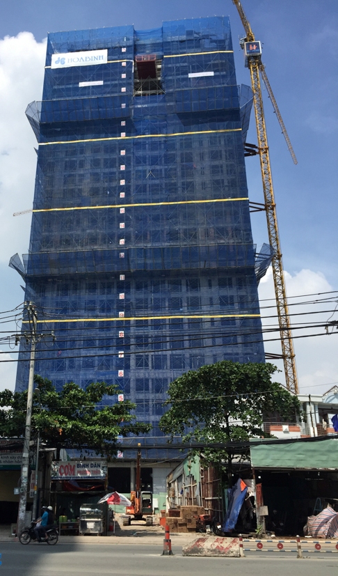 Dự án đã tiến hành cất nóc