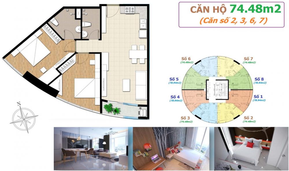 Thiết kế căn hộ 02, 03, 06, 07