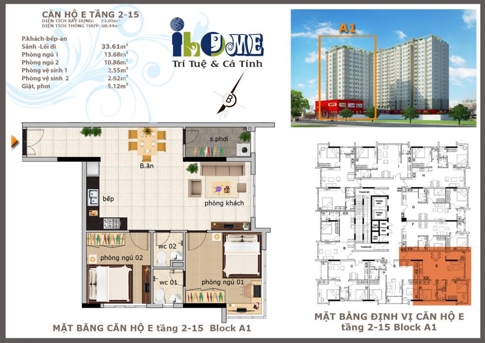 Thiết kế căn hộ E