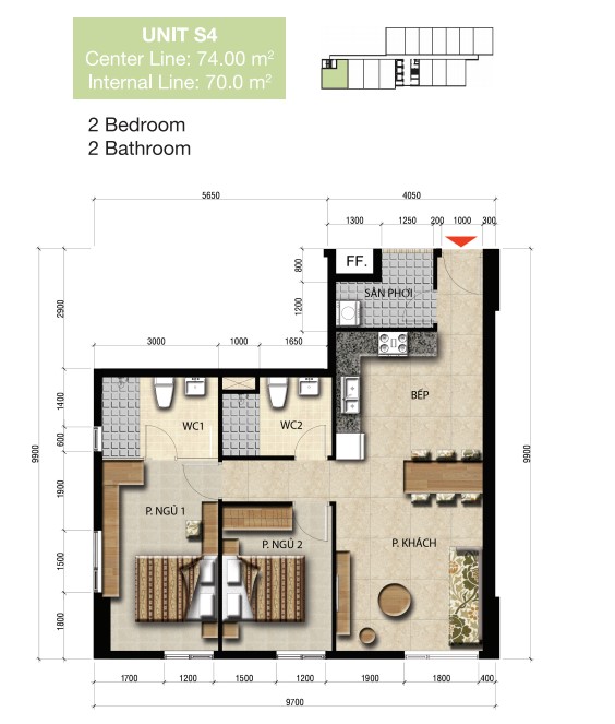 Thiết kế căn hộ S4