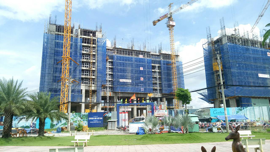 Dự án đã đổ bê tông tầng 13-14