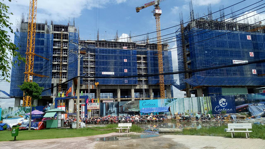 Dự án đã đổ bê tông tầng 13-14