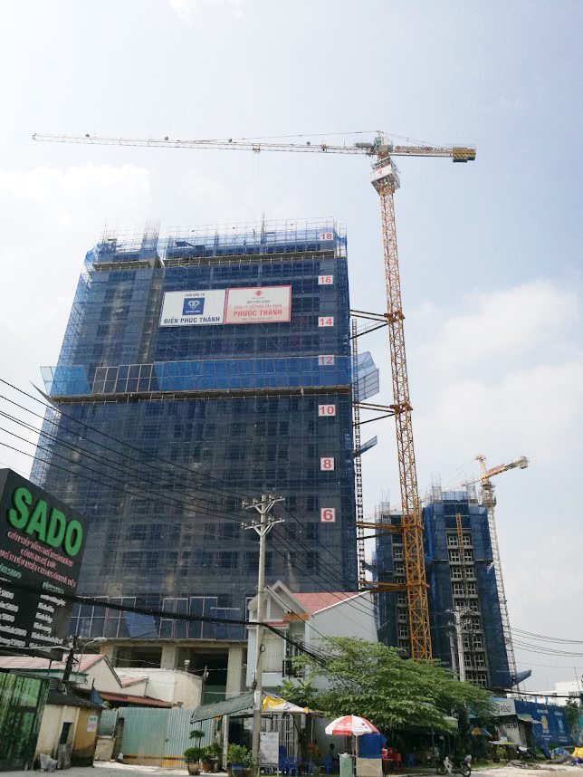 Dự án đã đổ bê tông tầng 13-14