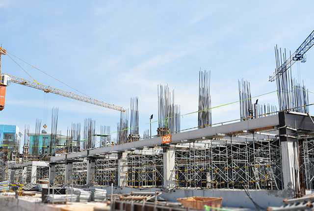 Thi công cột sàn tầng 3 - Block B