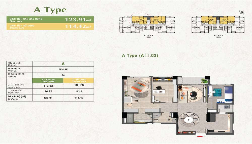 Thiết kế căn hộ A