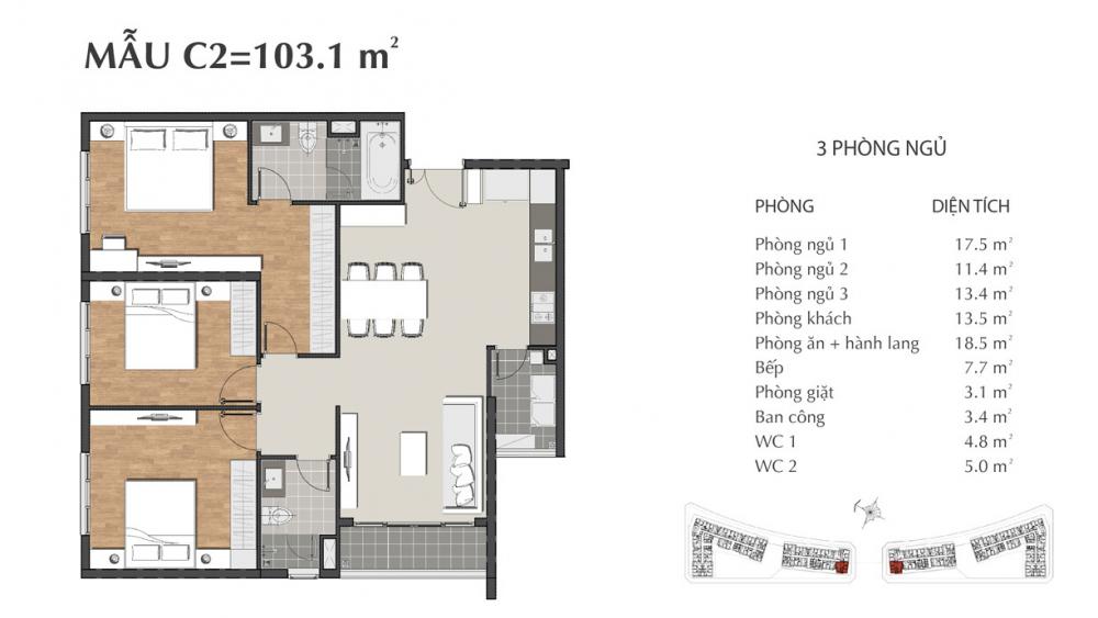 Thiết kế căn hộ C2