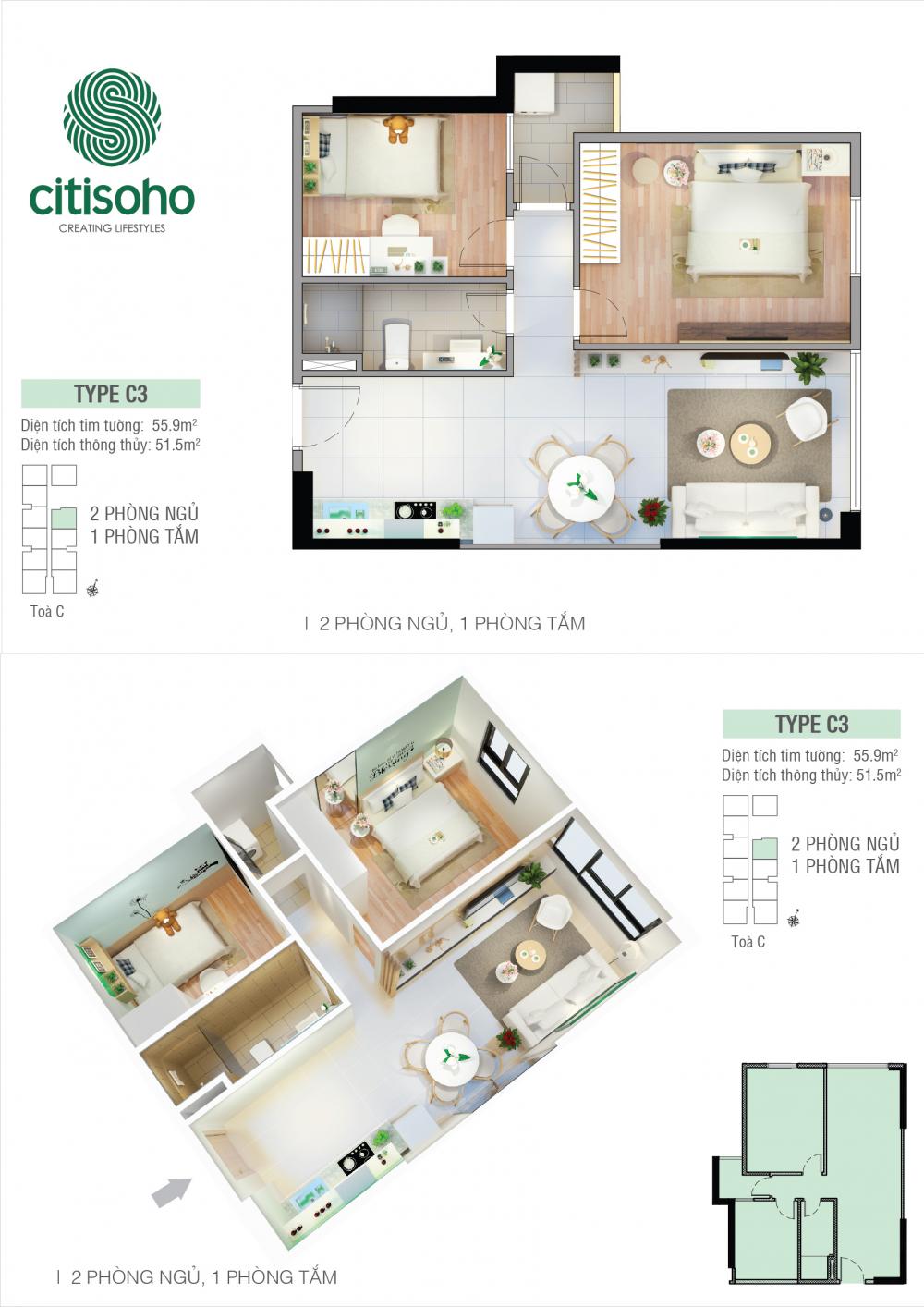 Thiết kế căn hộ C3