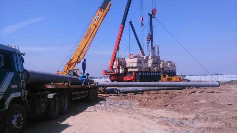 Ép cọc đại trà các Block A,B,C