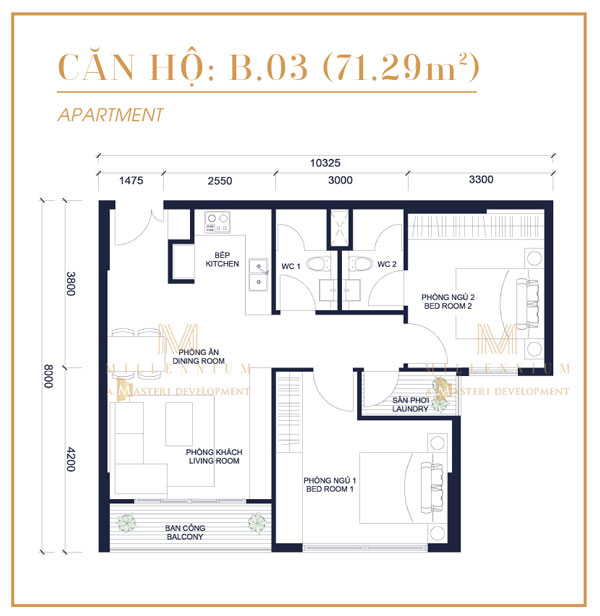 Thiết kế căn hộ B3