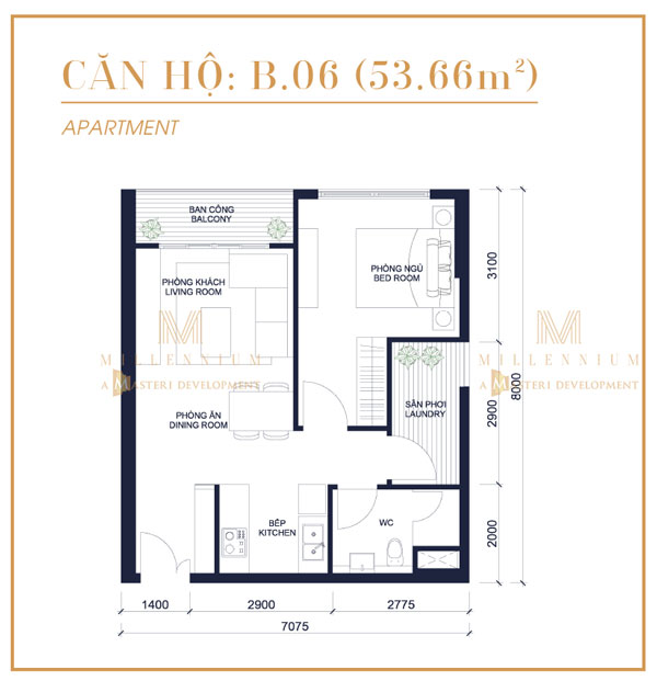 Thiết kế căn hộ B6