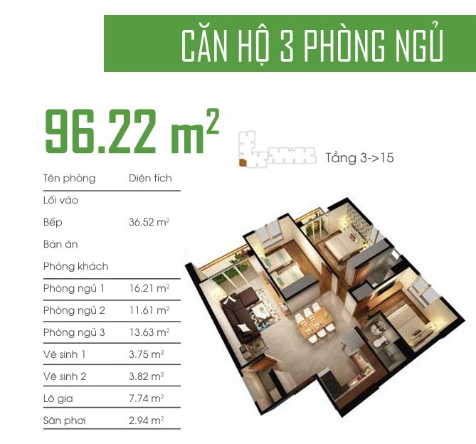 Thiết kế căn hộ B03