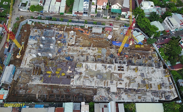 Dự án đang thi công phần thô