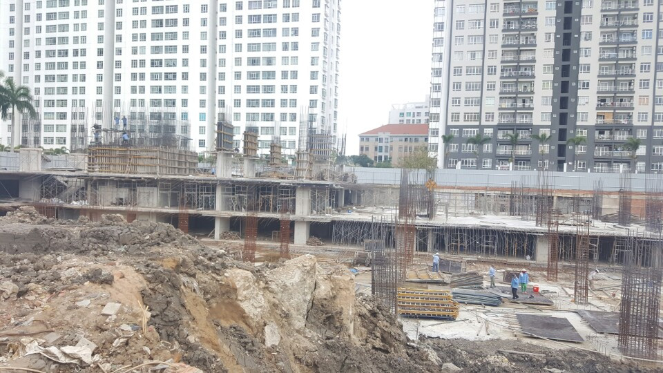 Dự án đang trong quá trình hoàn thiện móng hầm