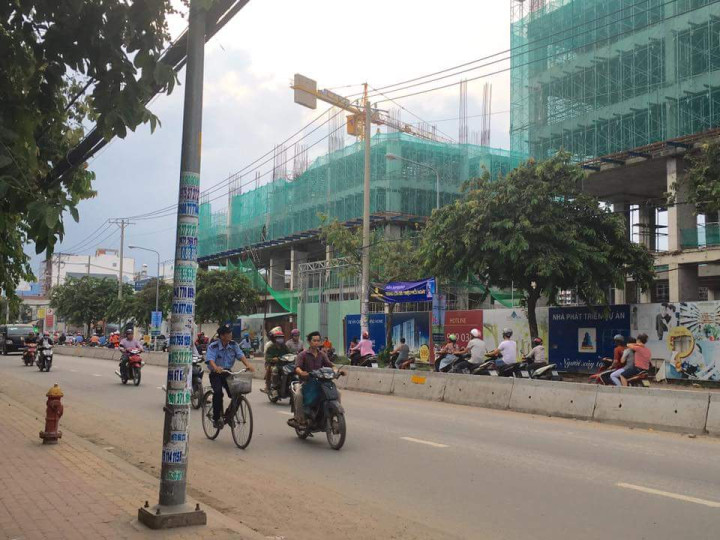 Block A1 đang xây dựng sàn tầng 7