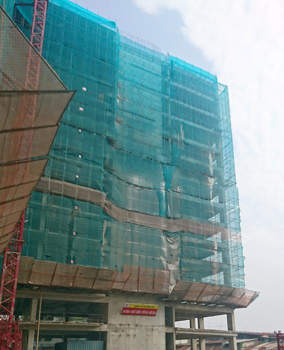 Block C2 chuẩn bị lên sàn tầng 17