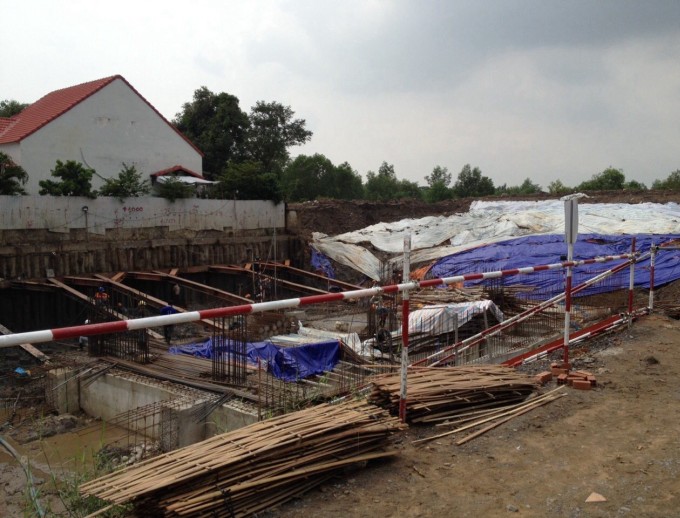 Dự án đang thi công móng