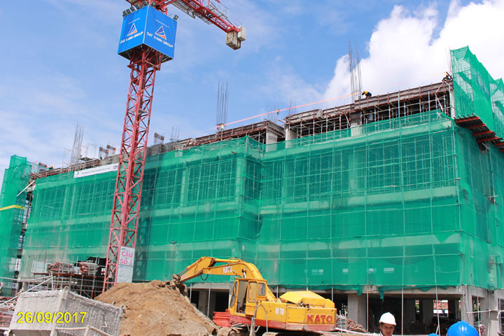 Dự án đang thi công tầng 5