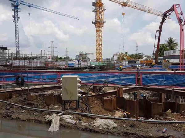 Dự án đang thi công móng