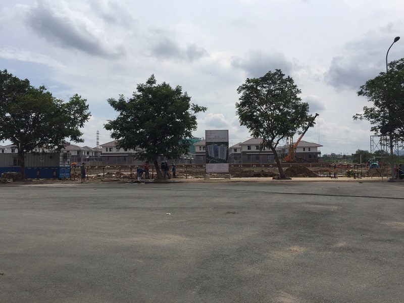 Dự án đang thi công mặt bằng