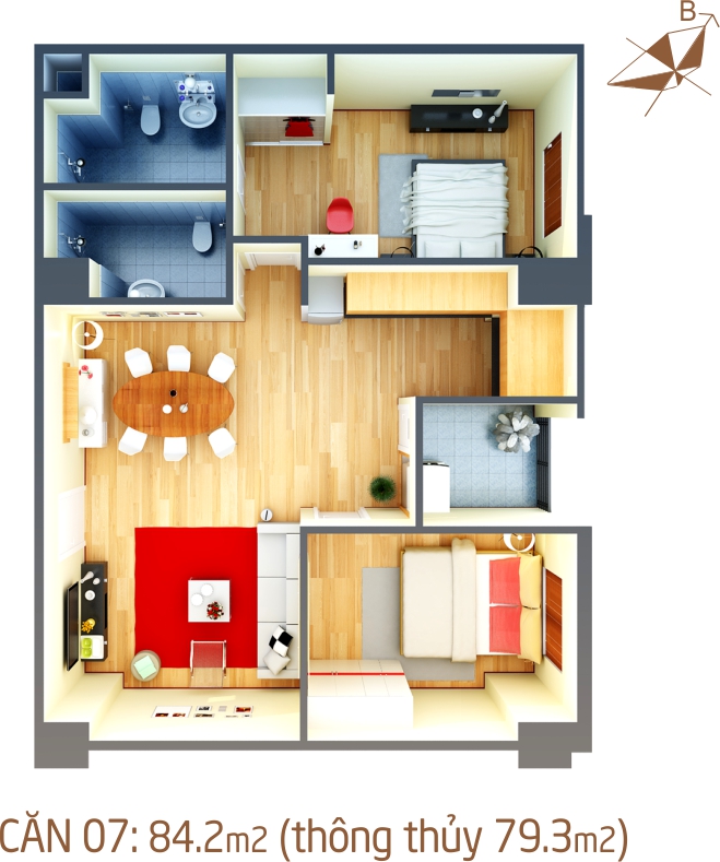 Thiết kế căn hộ 07