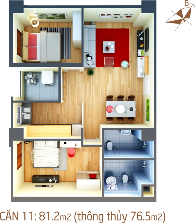 Thiết kế căn hộ 11