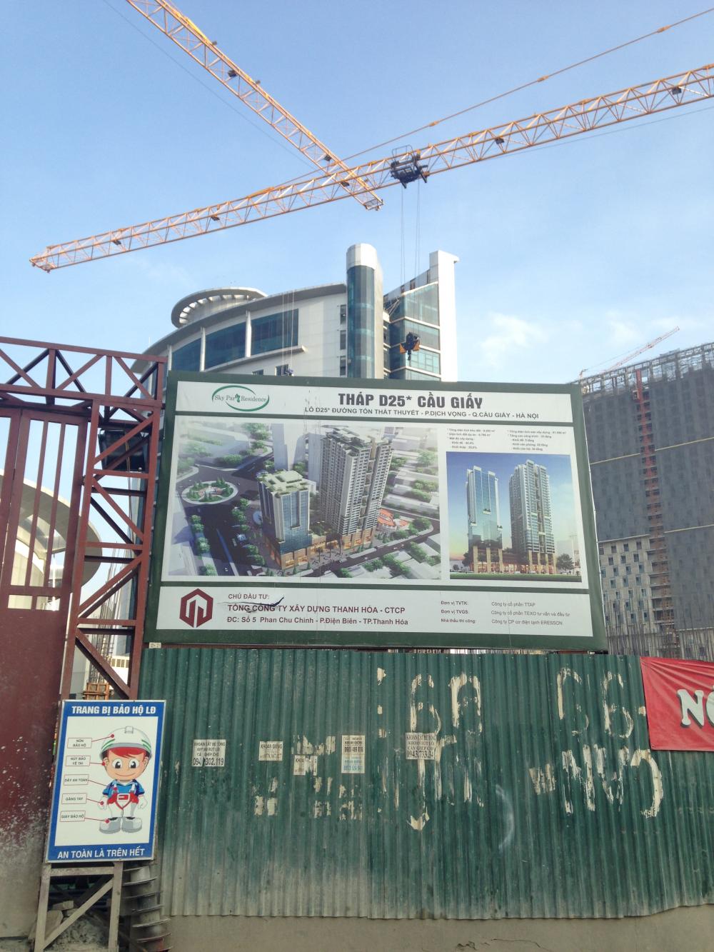 Dự án đang thi công tới mặt sàn tầng 2