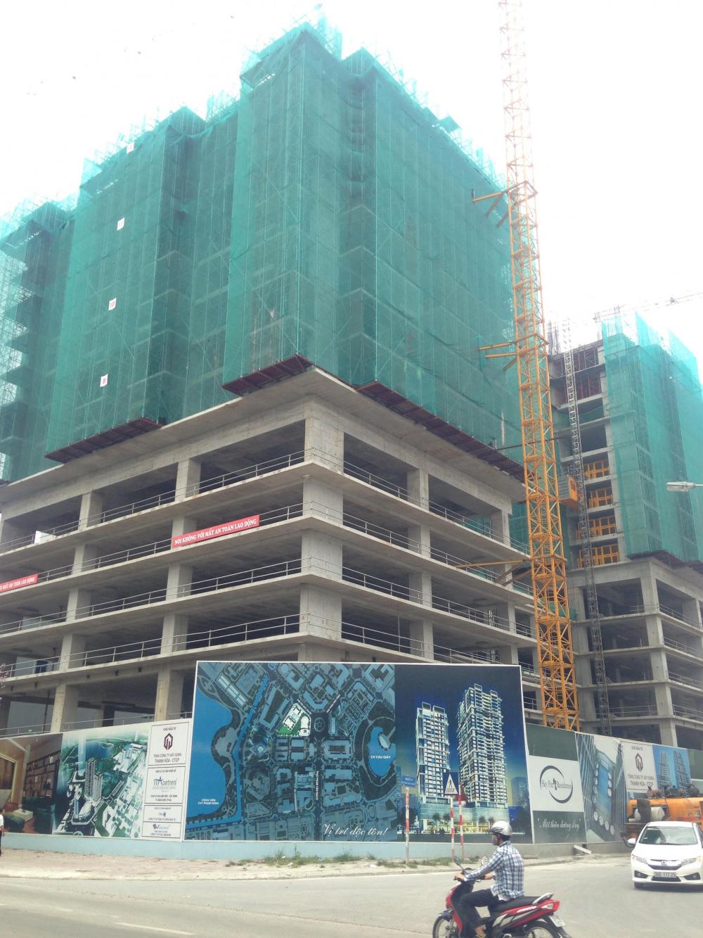 Dự án đang thi công mặt sàn tầng 16