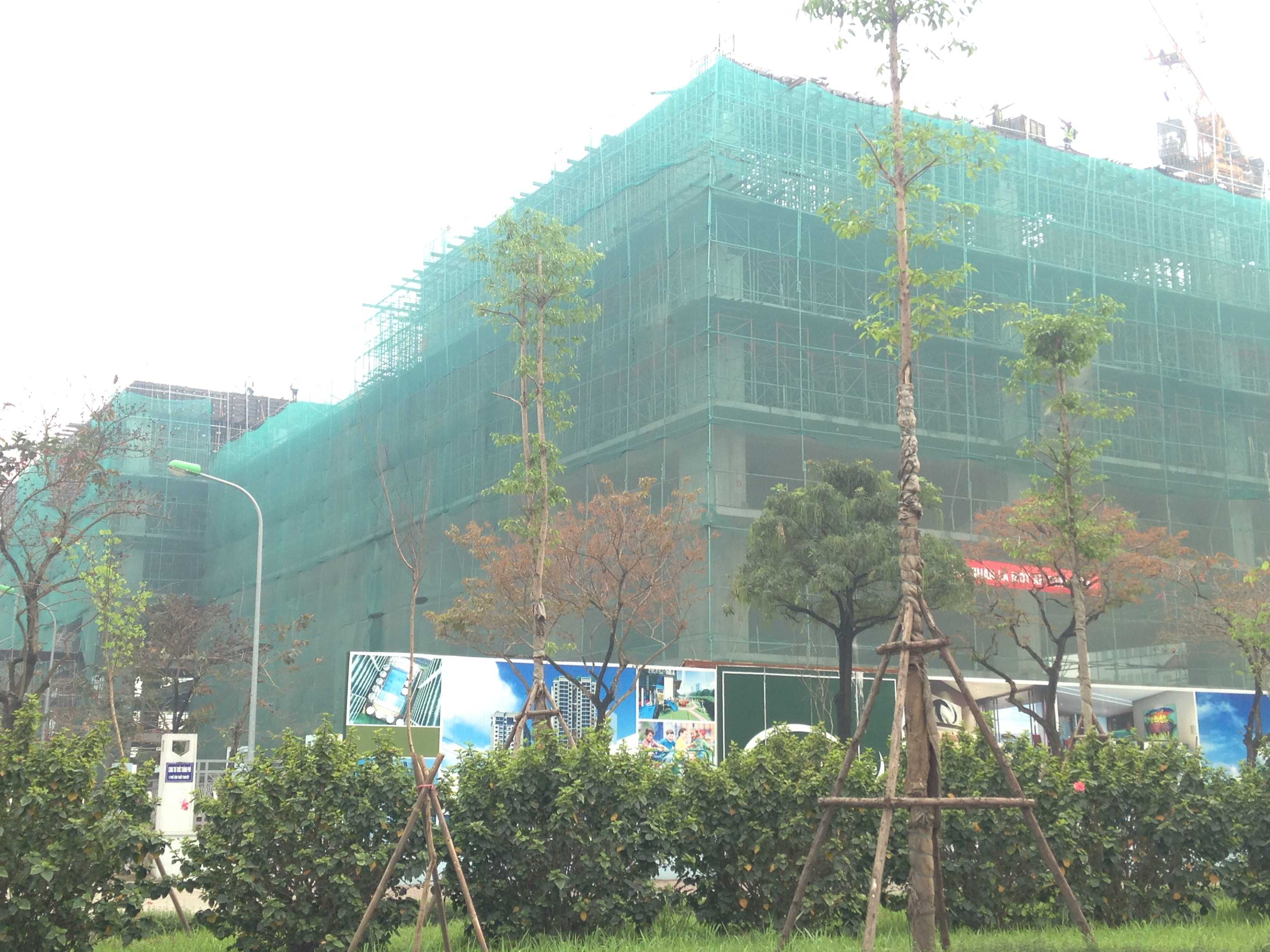 Dự án đang thi công tới mặt sàn tầng 7