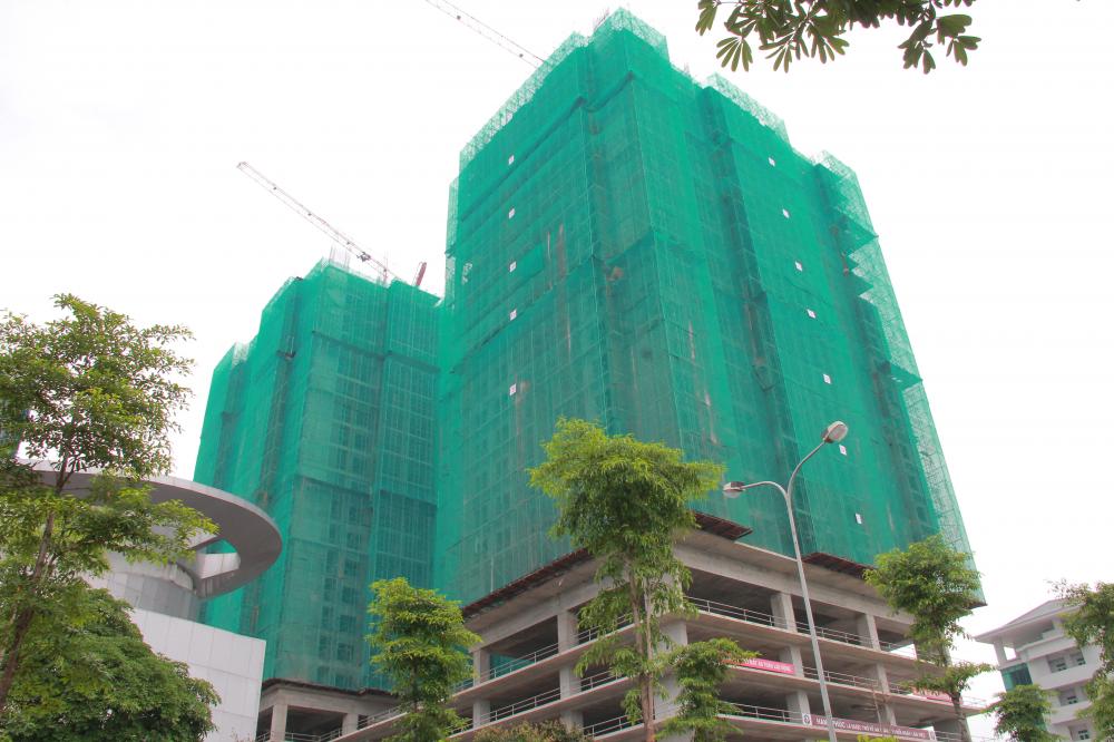 Dự án đang thi công tới mặt sàn tầng 23