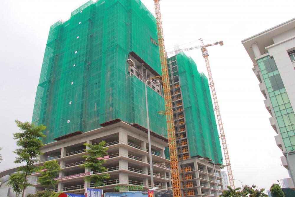 Dự án đang thi công tới mặt sàn tầng 23